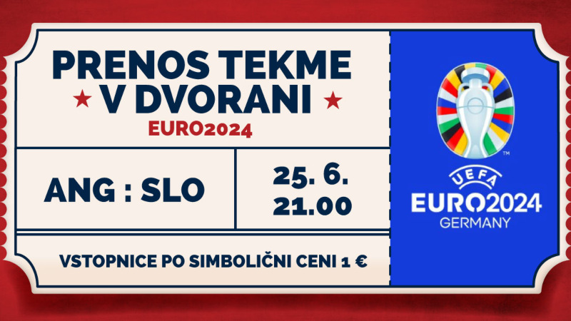25.6.2024 PRENOS TEKME V DVORANI EURO2024 - ANG SLO