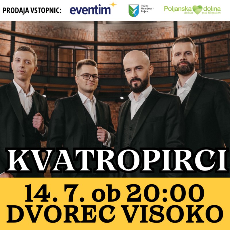 14.7.2024 Koncert Kvatropirici na Dvorcu Visoko