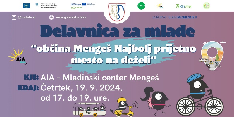 19.9.2024 Delavnica za mlade občina Mengeš; Najbolj prijetno mesto na deželi