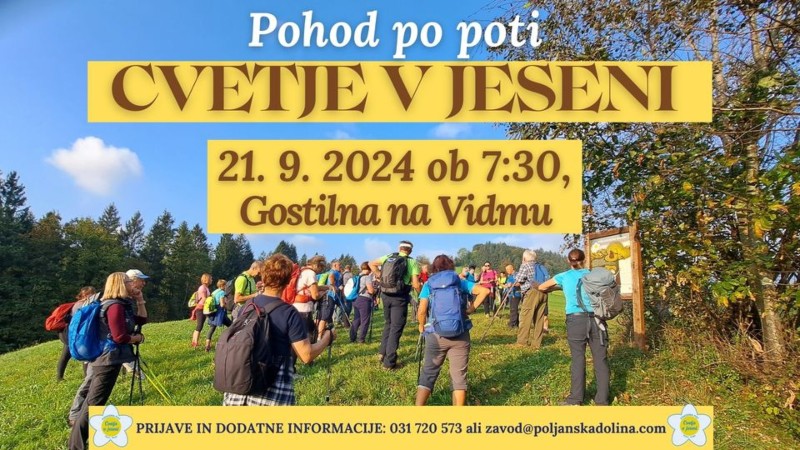 21.9.2024 Pohod po poti CVETJE V JESENI