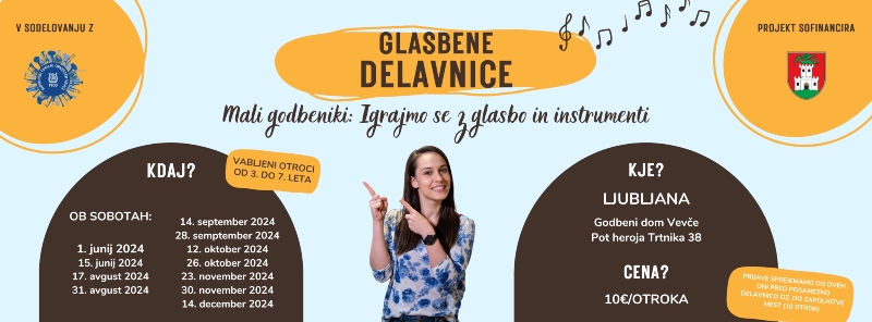 28.9.2024 Mali godbeniki - igrajmo se z glasbo in instrumenti