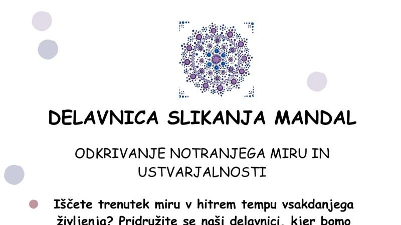 Delavnica slikanja mandal