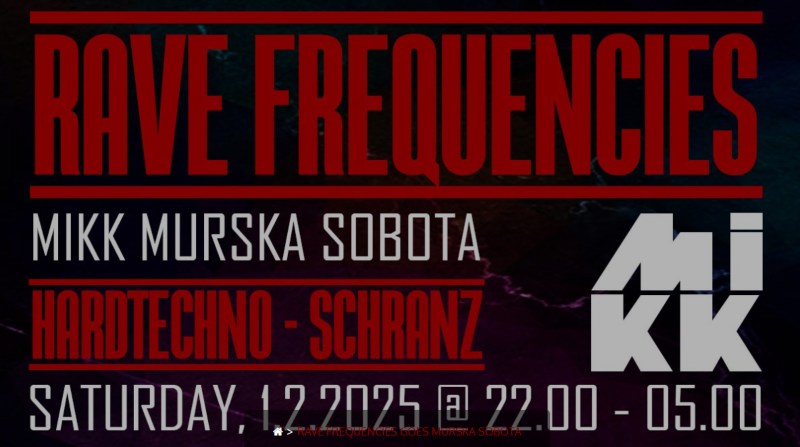 1.2.2025 Rave Frequencies goes Murska Sobota