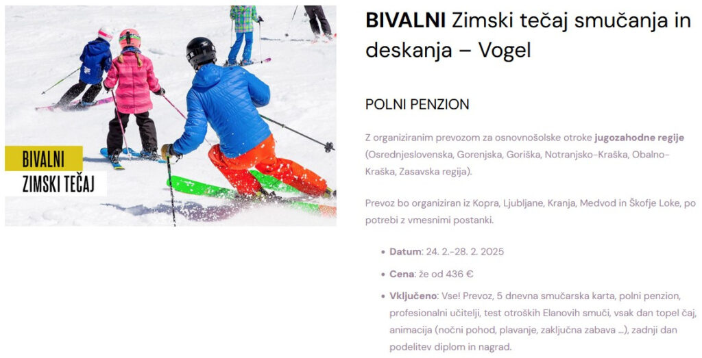 13.1.2025 impulzsport.si - ponudba objavil iz int strani-tecaji-smučanja-napovednik-dogodki