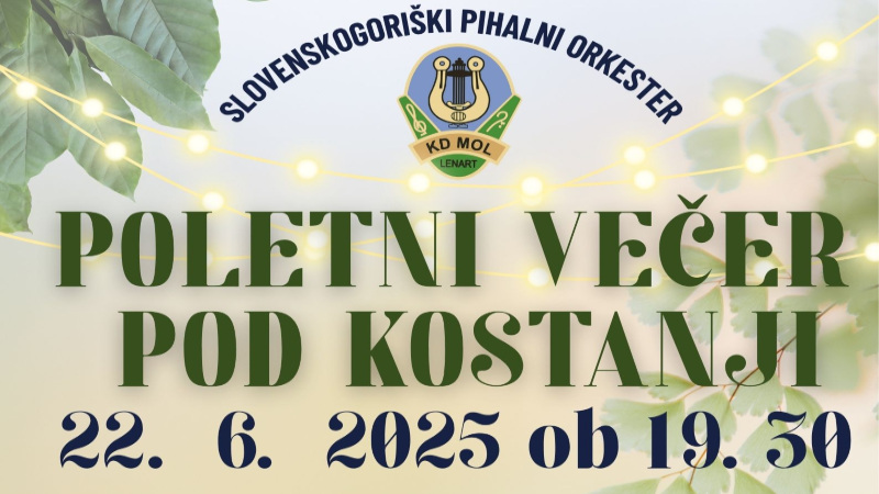 Poletni večer pod kostanji – Igrišče stare lenarške šole 22. junij @ 19:30 - 21:00