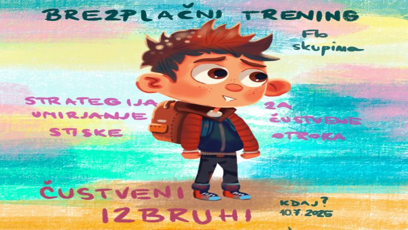 Čustveni izbruhi, strategija za umirjanje čustvene stiske otroka – brezplačni trening – WEB 10. julij @ 16:00 - 17:10