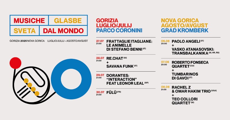 Glasbe sveta/Musiche dal Mondo 2025 – Grad Kromberk (Nova Gorica) in Park Coronini Cronberg (Gorica, IT)