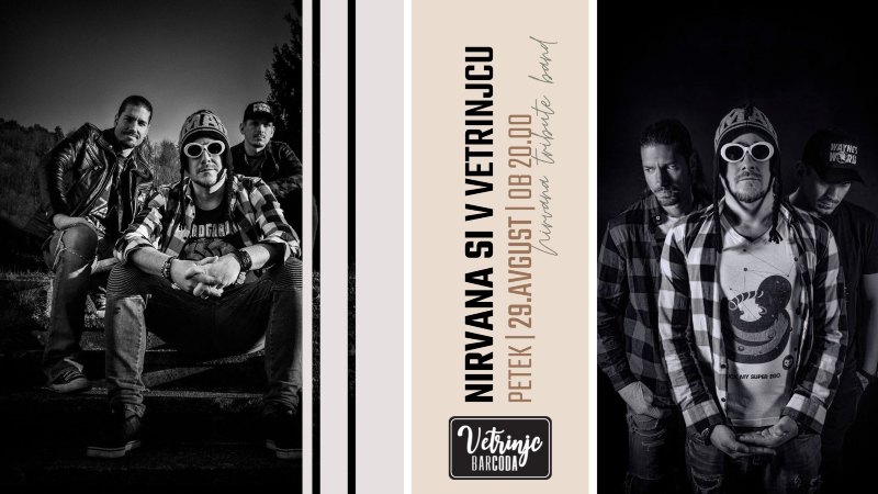 29.8.2025 NIRVANA SI Tribute Band v Vetrinjcu-napovednik-dogodki