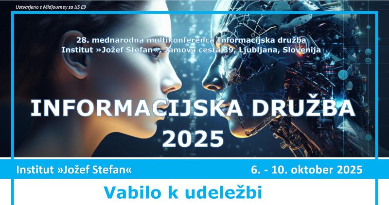6.10.2025 28. mednarodna multikonferenca Informacijska družba-napovednik-dogodki-prireditve