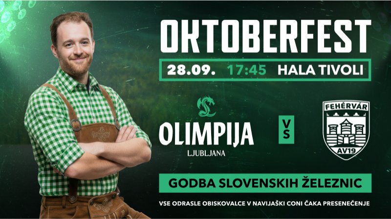 28.9.2025 Oktoberfest v Tivoliju HK Olimpija Ljubljana - Hydro Fehérvár AV19-dogodki