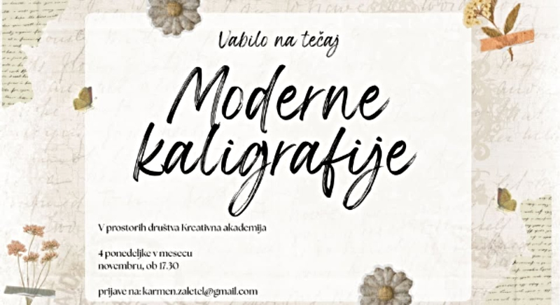 3.11.2025 Moderna kaligrafija-napovednik-dogodki-prireditve