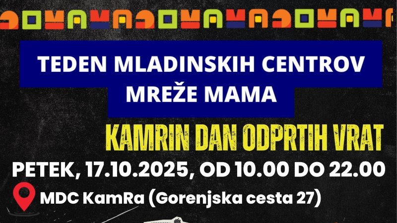 Teden mladinskih centrov - MDC KamRa, Radovljica