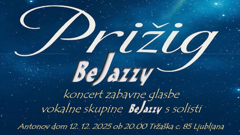 PRIŽIG BeJazzy – praznični koncert vokalne skupine BeJazzy 12. december @ 20:00 - 21:30 15€