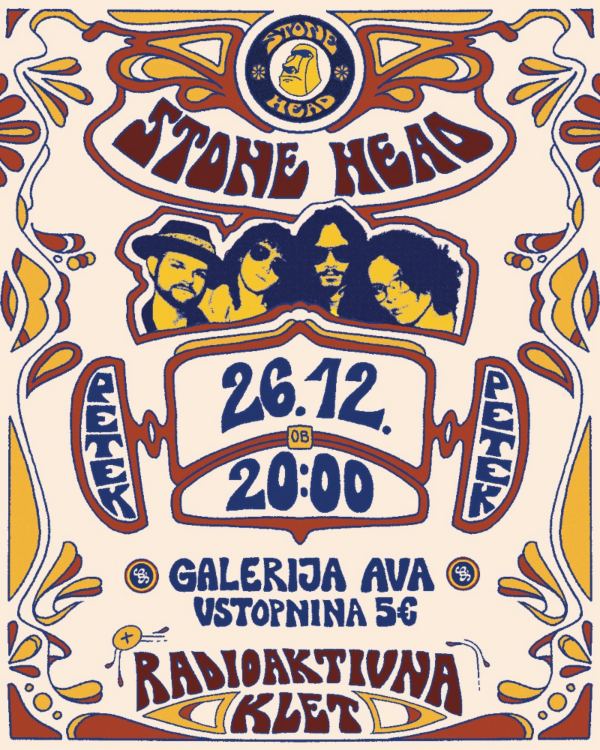 26.12.2025 AVA koncert Stone Head in Radioaktivna klet