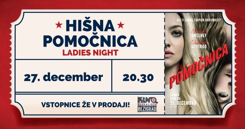 27.12.2025 Ladies night HIŠNA POMOČNICA-napovednik-dogodki-prireditve