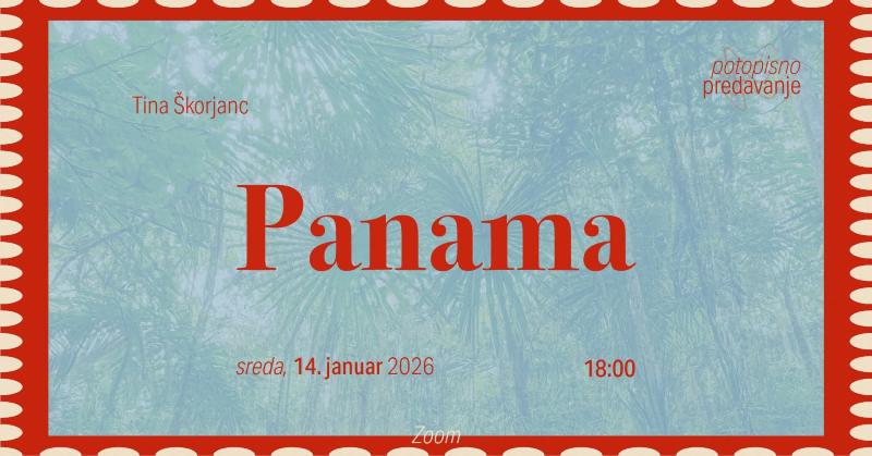 Potopisno predavanje Panama 14. januar @ 18:00 - 19:30