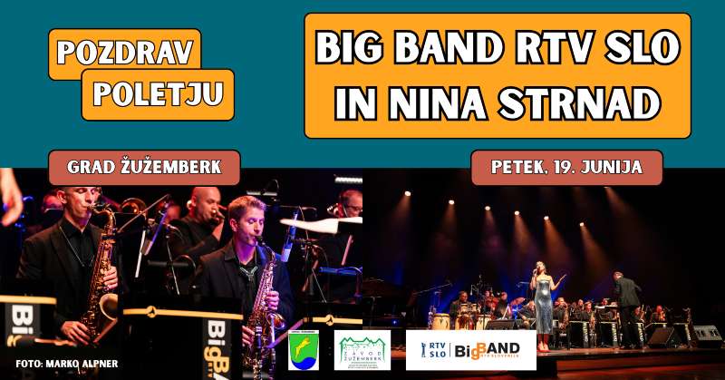 19.6.2026 Pozdrav poletju - Big Band RTV SLO in Nina Strnad-napovednik-dogodki