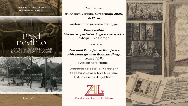 4.2.2026 Predstavitev knjige Pred nevihto in razstave Vezi med Dunajem in Kranjsko-napovednik-dogodki