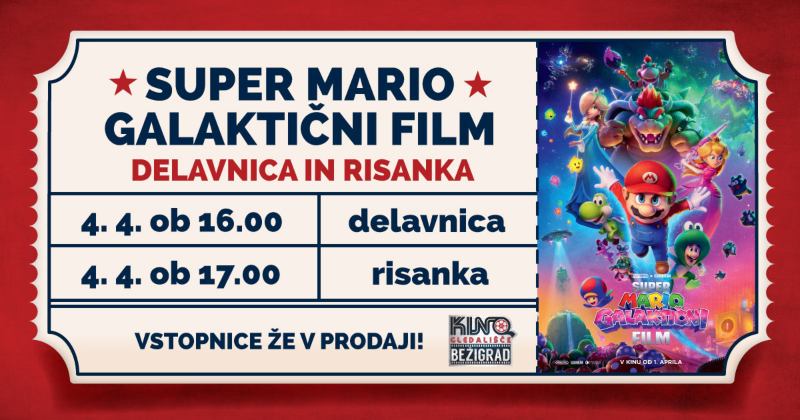 4.4.2026 Delavnica in risanka SUPER MARIO GALAKTIČNI FILM-napovednik-dogodki