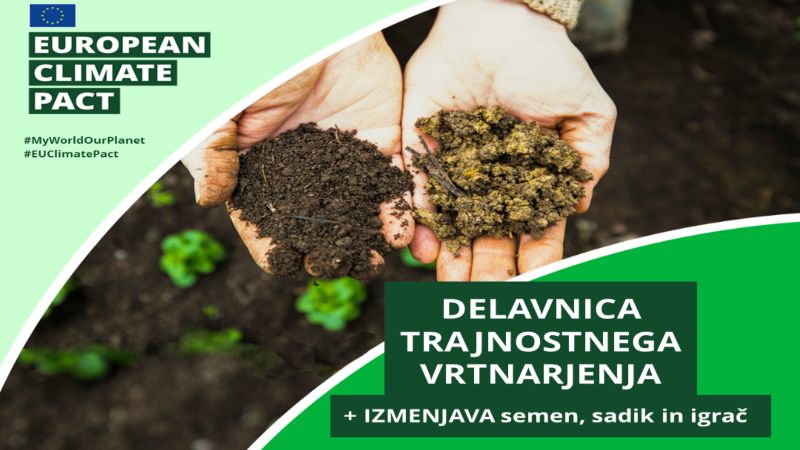 »CLIMATE ACTION DAY«: DELAVNICO TRAJNOSTNEGA VRTNARJENJA IN IZMENJEVALNICO s Sabino Čarman