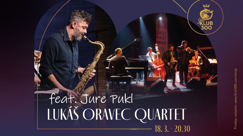 8.4.2026 LUKÁŠ ORAVEC QUARTET feat. Jure Pukl-napovednik-dogodki