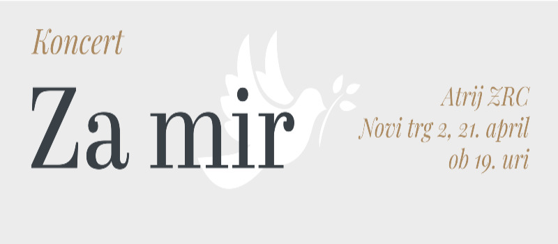 (Koncert) Za mir 21. april @ 19:00 - 20:00