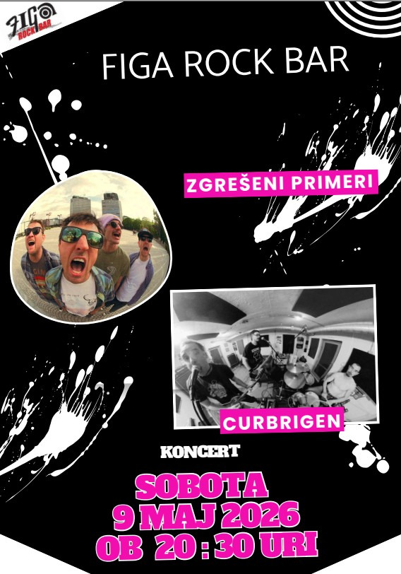 9.5.2026 Zgrešeni primeri + Curbrigen Live @ Figa rock bar-napvoednik-dogodki