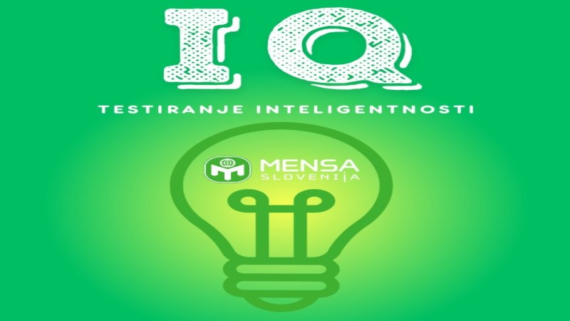 22.5.2026 Uradno IQ-testiranje, društvo MENSA Slovenija-napovednik