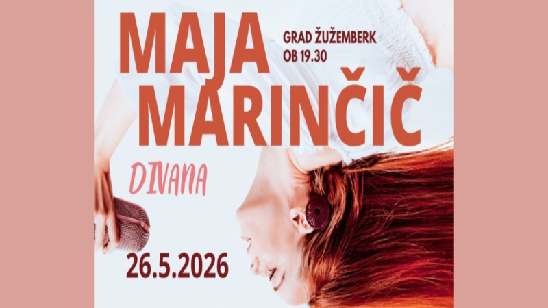 26.5.2026 Koncert Maje Marinčič na gradu Žužemberk-napovednik