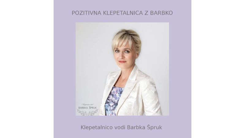 1.7.2026 POZITIVNA KLEPETALNICA Z Barbko-dogodki-napovednik