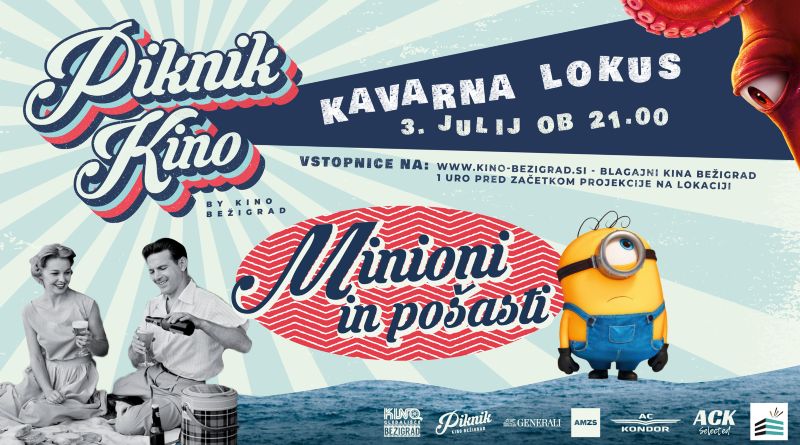 3.7.2026 Piknik kino Kavarna Lokus MINIONI IN POŠASTI-napovednik
